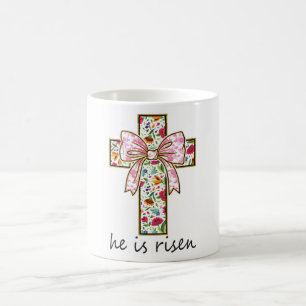 Taza De Café Hermosa Coquette de Pascua Cristiana