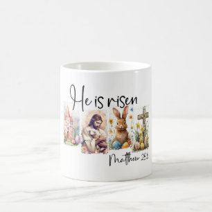 Taza De Café Hermosa Coquette de Pascua Cristiana
