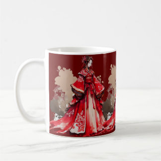 Taza De Café Hermosa dama china