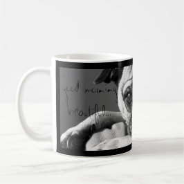 Taza de café hermosa de la buena mañana con el