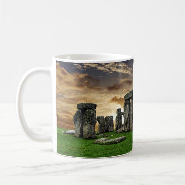 Taza De Café Hermosa escultura de Stonehenge-Wiltshire, Inglate (Izquierda)
