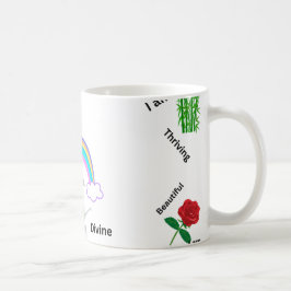 Taza De Café Hermosa, feliz, única, vibrante.