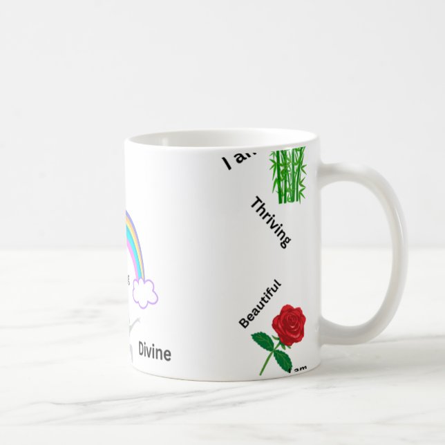 Taza De Café Hermosa, feliz, única, vibrante. (Derecha)