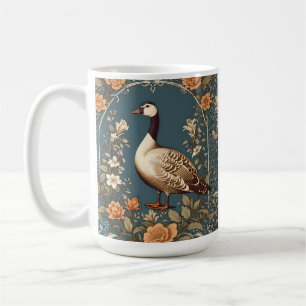 Taza De Café Hermosa gansa de la época William Morris inspirada
