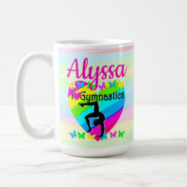 TAZA DE CAFÉ HERMOSA GIMNASTICA DE AMOR PARA EL DISEÑO
