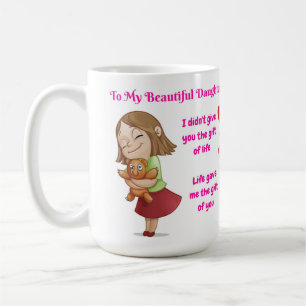 Taza De Café Hermosa hija madre cita a Mug