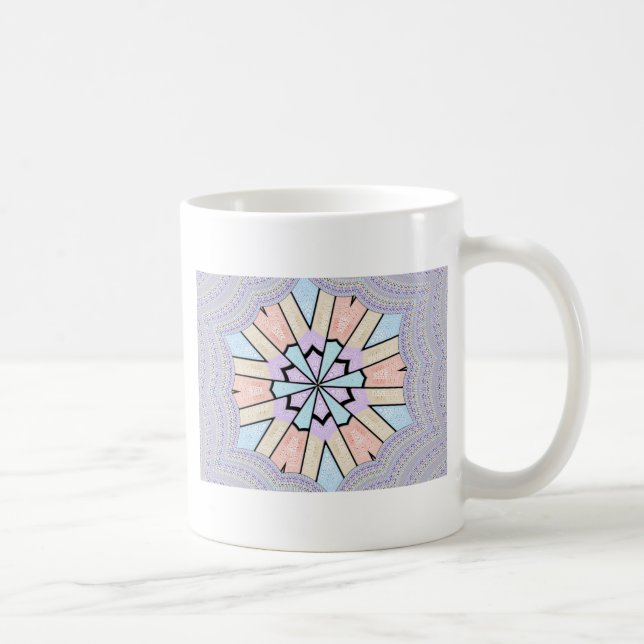 Taza De Café Hermosa impresión de arte geométrico suave y suave (Derecha)