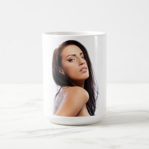 Taza De Café Hermosa Joven Café Mug