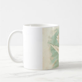 Taza De Café HERMOSA letra de paloma victoriana veneciana