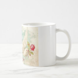 Taza De Café HERMOSA letra de paloma victoriana veneciana