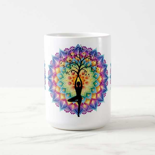 Taza De Café Hermosa Mandala Yogo y Meditación Mug (Centro)
