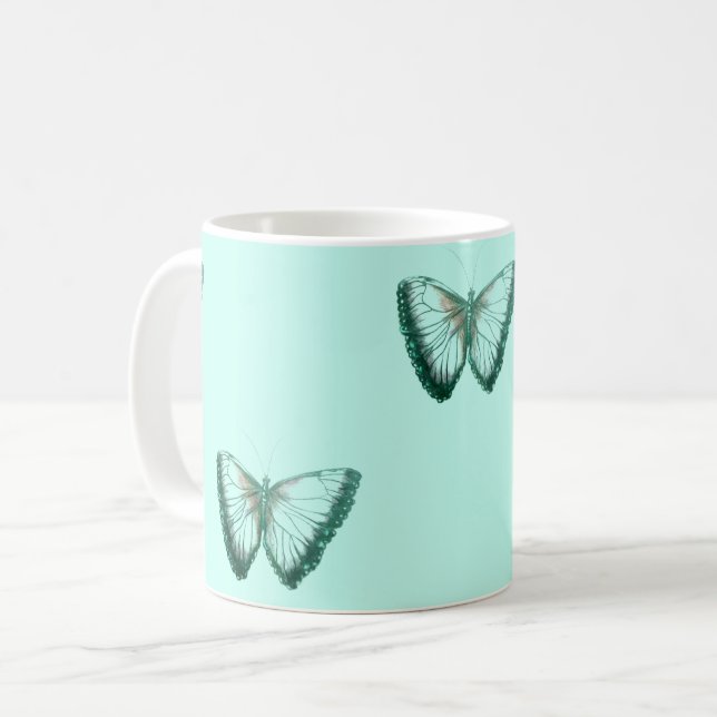 Taza De Café Hermosa mariposa (Anverso izquierdo)