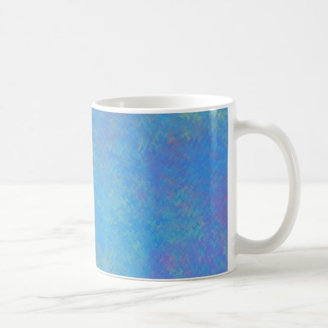 Taza De Café Hermosa mirada de papel azul (Derecha)