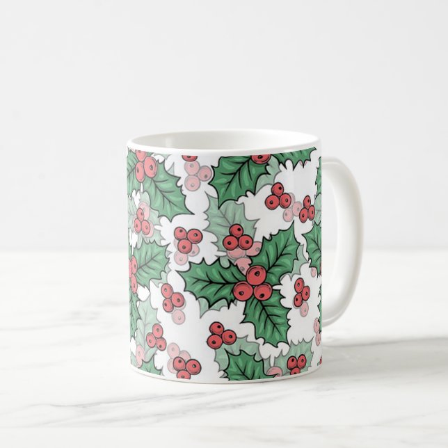 Taza De Café Hermosa Mistletoe (Anverso derecho)