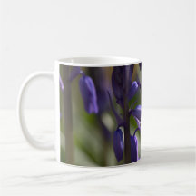 Hermosa Mug de Flor Azul