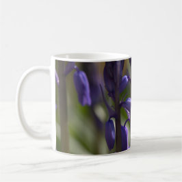 Taza De Café Hermosa Mug de Flor Azul