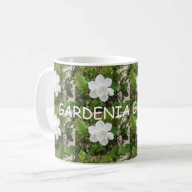Taza De Café Hermosa Mug - Gardenia Abuela (Anverso izquierdo)