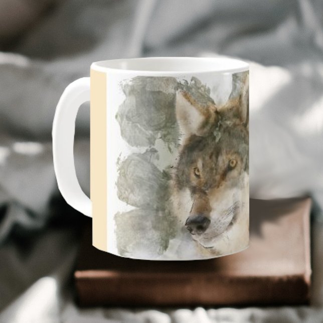 Taza De Café Hermosa Mug - Lobo acuático (Subido por el creador)