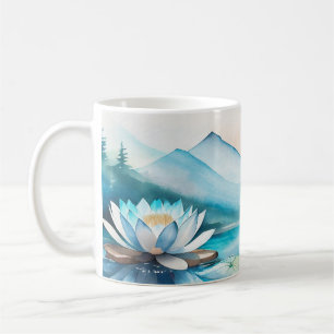 Taza De Café Hermosa mugre de flores de Lotus