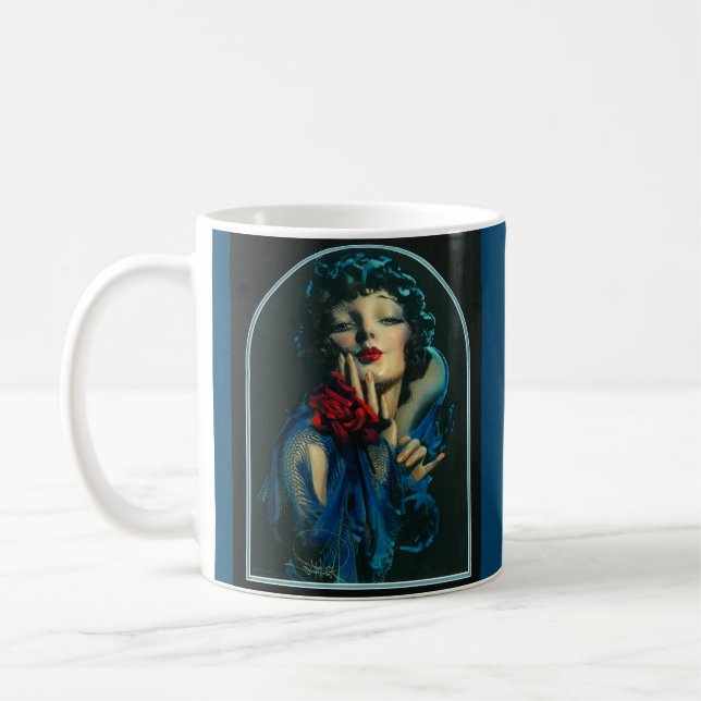 Taza De Café hermosa mujer de los años 20 (Izquierda)