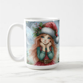 Taza De Café Hermosa Navidad Fairy Merry