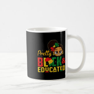 Taza De Café Hermosa negra y educada soy la fuerte africana