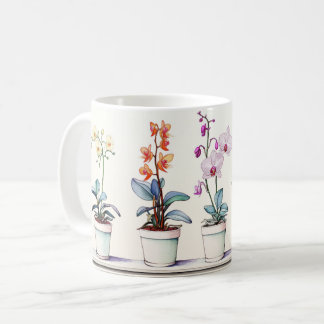 Taza De Café Hermosa orquídea café Mug
