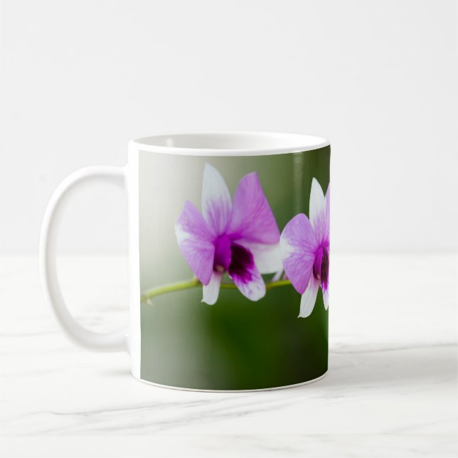 Taza De Café Hermosa orquídea café Mug (Izquierda)