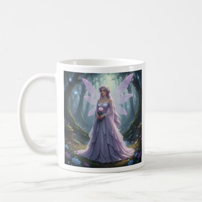 Taza De Café Hermosa Pearl Fairy de June (Izquierda)