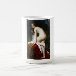 Taza De Café Hermosa pluma femenina (por Bouguereau)