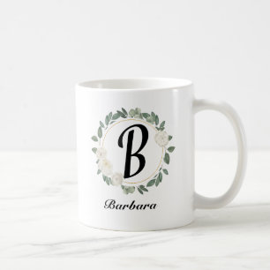 Taza De Café Hermosa Primavera Romántica Flores Blancas