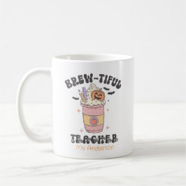 Taza De Café Hermosa profesora personalizado Halloween Mug