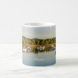 Taza De Café Hermosa puesta de sol en la costa de Maine