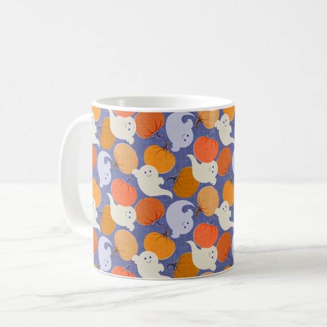 Taza De Café Hermosa Retro de Halloween (Anverso izquierdo)