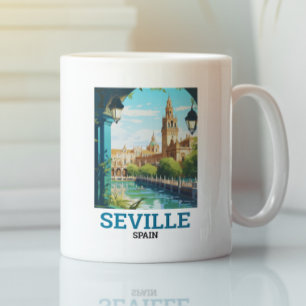 Taza De Café Hermosa Sevilla Belleza de Andalucía España Viaje