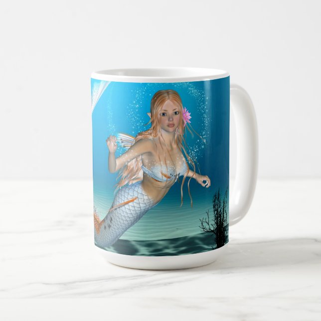 Taza De Café Hermosa Sirenita (Anverso derecho)