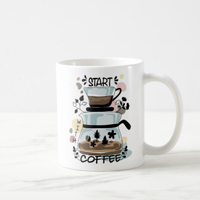 Taza De Café Hermosa taza para café  (Derecha)