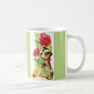 Taza De Café Hermosa Valentina Vintage Boston Terrier Puppy