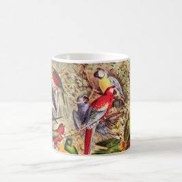 Taza De Café Hermosas aves tropicales de colores