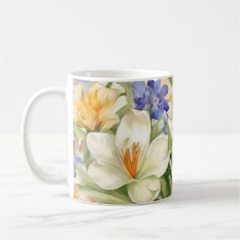 Taza De Café Hermosas cruces blancas, С flores de primavera col