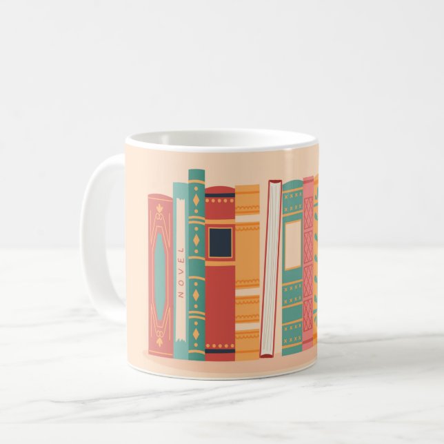 Taza De Café Hermosas espinas de libros (Anverso izquierdo)