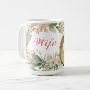 Taza De Café Hermosas Florencias Con Anillo Boda Para Mug Espos