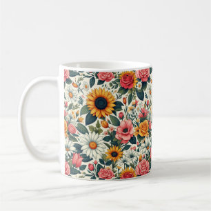 Taza De Café Hermosas flores