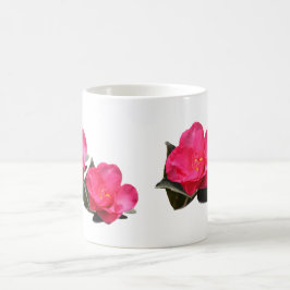 Taza De Café hermosas flores camelianas rosadas