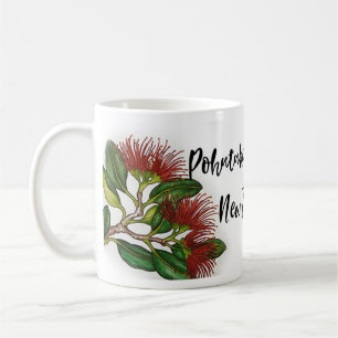 Taza De Café Hermosas flores de Pohutukawa Café Mug