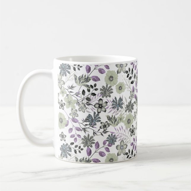 Taza De Café Hermosas flores de temporada (Izquierda)