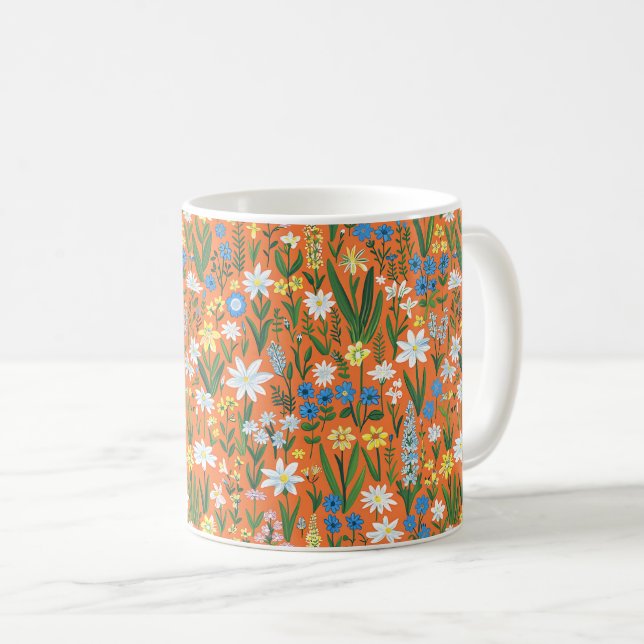 Taza De Café Hermosas flores salvajes de primavera (Anverso derecho)