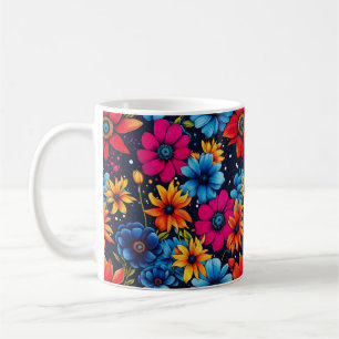 Taza De Café Hermosas flores y Rosas