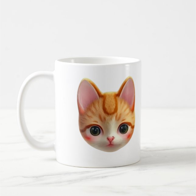 Taza De Café Hermosas imágenes  de tiernos gatitos (Izquierda)