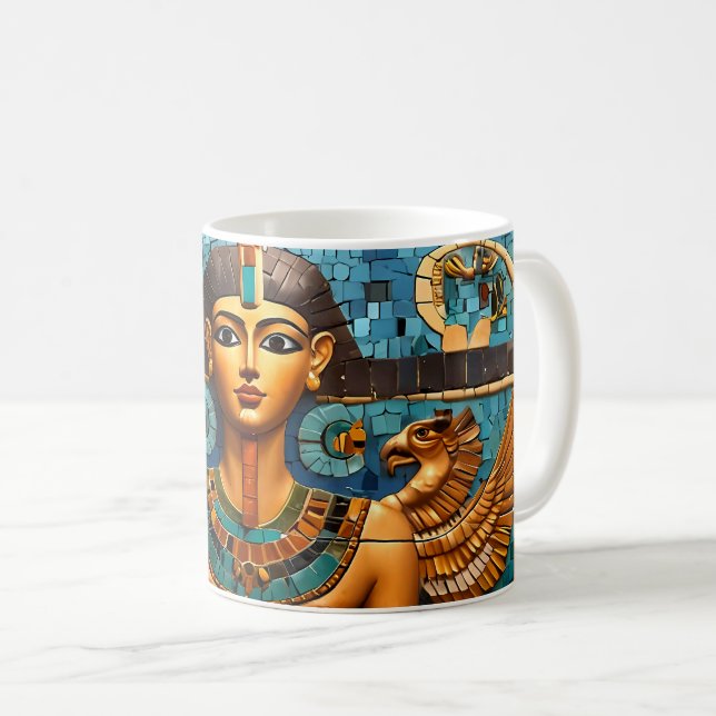 Taza De Café Hermosas jeroglíficas egipcias (Anverso derecho)